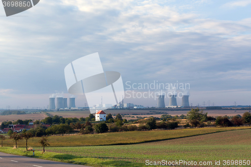 Image of Cooling towers at the nuclear power plant