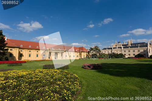 Image of Lednice Castle in South Moravia in the Czech Republic