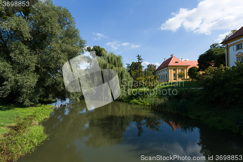 Image of Lednice Castle in South Moravia in the Czech Republic