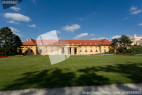 Image of Lednice Castle in South Moravia in the Czech Republic