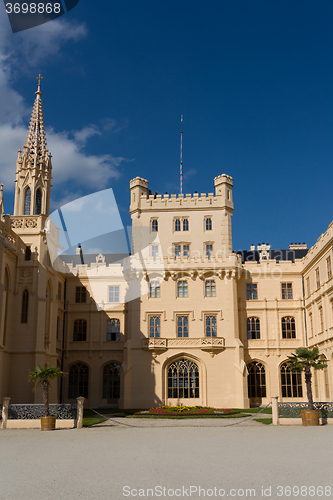 Image of Lednice Castle in South Moravia in the Czech Republic