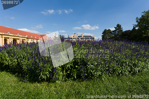 Image of Lednice Castle in South Moravia in the Czech Republic