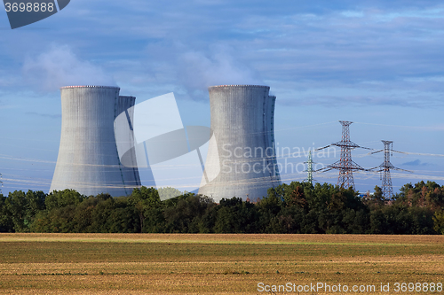 Image of Cooling towers at the nuclear power plant