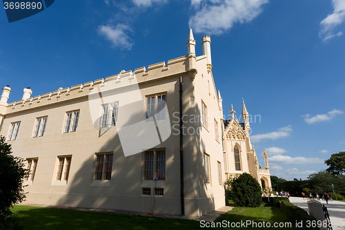 Image of Lednice Castle in South Moravia in the Czech Republic