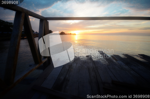 Image of Tanjung Sepat lover jetty in the morning light