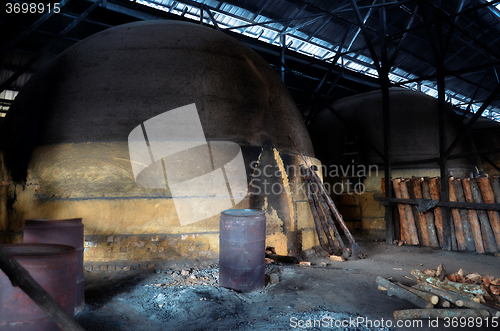 Image of Traditional Charcoal factory, Sepetang, Malaysia 