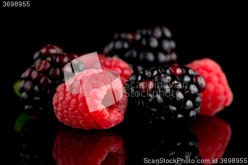 Image of Blackberry and raspberry