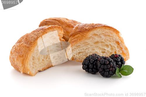 Image of Croissant and blackberries