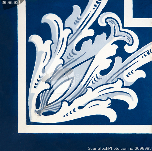 Image of Traditional Portuguese glazed tiles