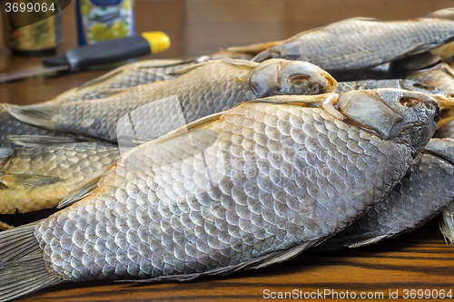 Image of Salted and dried river fish .