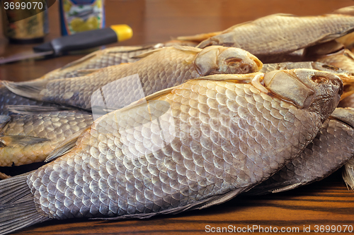 Image of Salted and dried river fish .