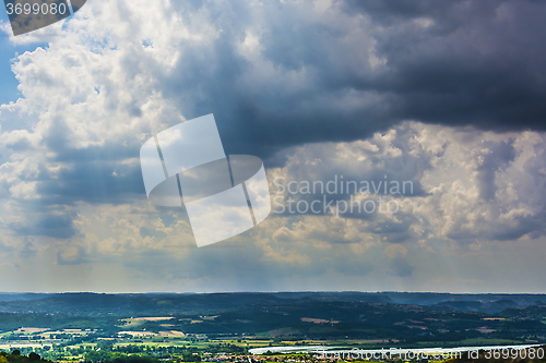 Image of Clouds on countryside