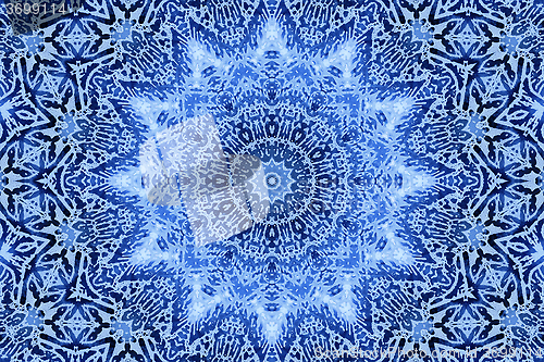 Image of Blue foam pattern