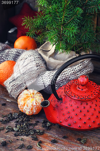 Image of Still life winter tea party