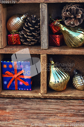 Image of Christmas box with trinkets