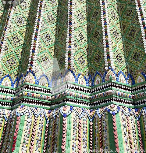 Image of thailand abstract cross colored    big wall  bangkok
