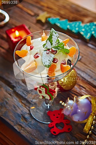 Image of Delicious mandarin orange dessert 