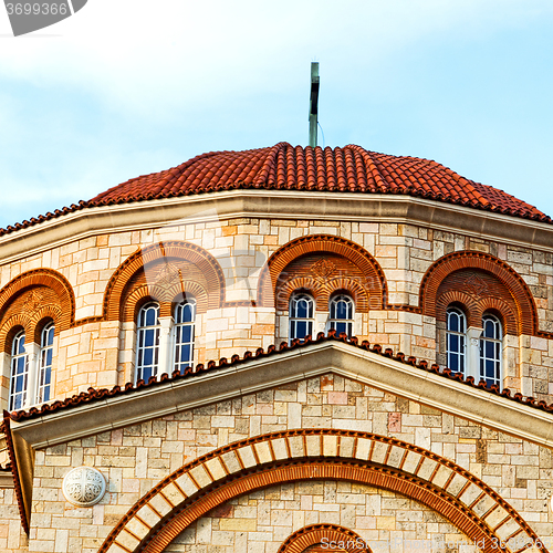 Image of in athens cyclades greece old  architecture and greek  village t