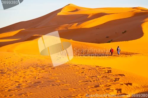 Image of sunshine in the desert of sand and dune