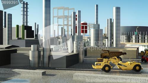 Image of Machines at oil refinery