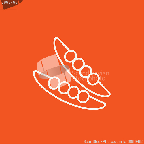 Image of Peapod line icon.