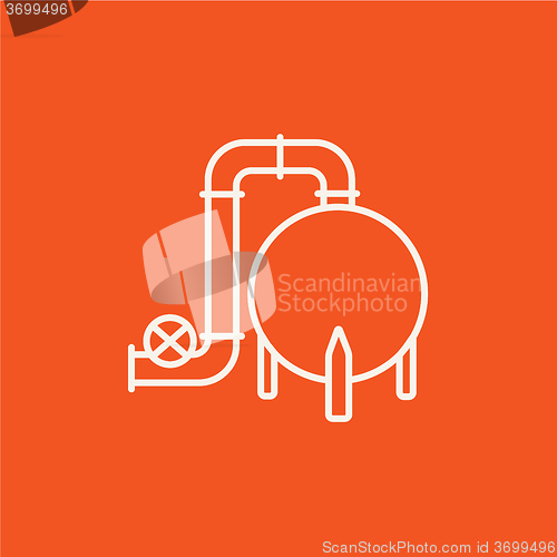 Image of Factory line icon.