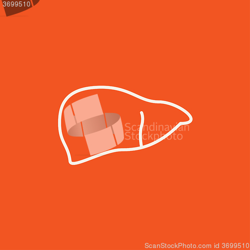 Image of Liver line icon.