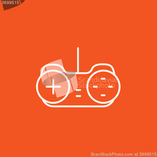 Image of Joystick line icon.