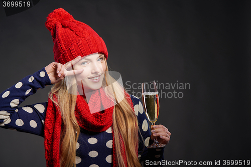Image of Christmas, New Year, winter holidays celebration concept