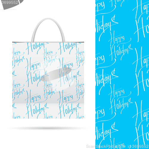 Image of Holiday pattern over paper package