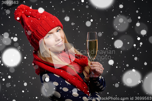 Image of Christmas, New Year, winter holidays celebration concept