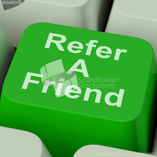 Image of Refer A Friend Key Shows Suggest To Person