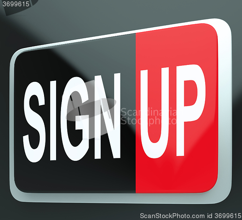 Image of Sign Up Button Shows Members