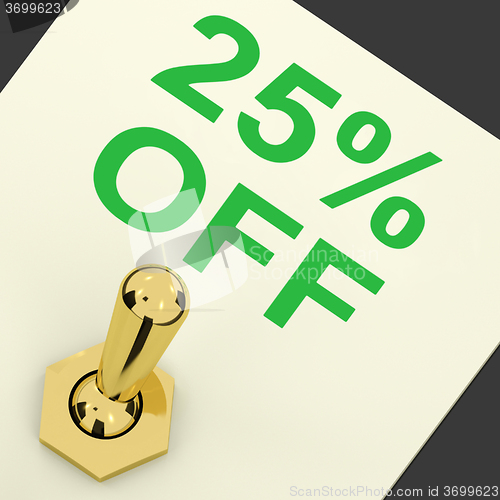 Image of Switch Shows Sale Discount Of Twenty Five Percent Off 25