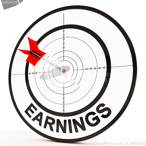 Image of Earnings Shows Prosperity, Career, Revenue And Income