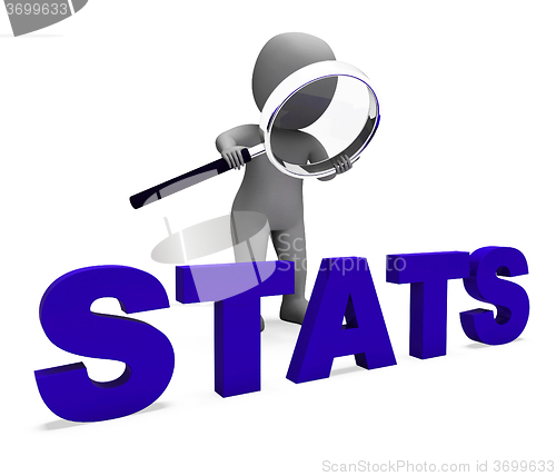 Image of Stats Character Shows Statistics Reports Stat Or Analysis