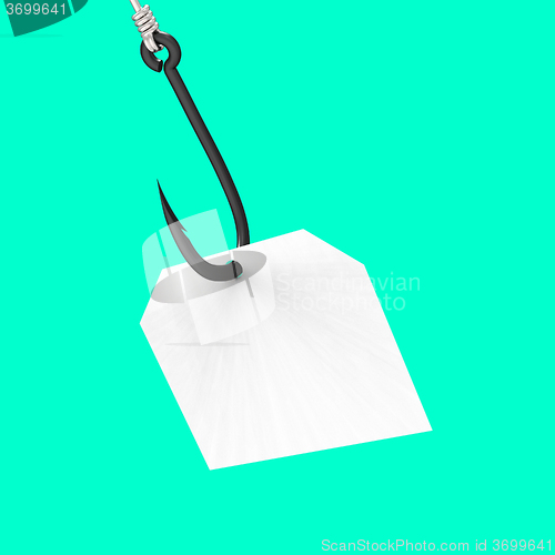 Image of Blank Tag On Hook Shows Empty Copy Space Copyspace