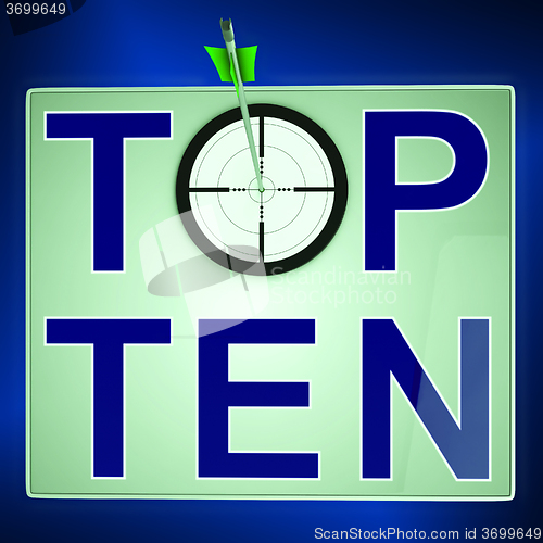 Image of Top Ten Means Best Rated In Charts