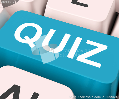 Image of Quiz Key Means Test Or Questioning\r