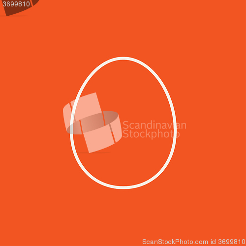 Image of Egg line icon.