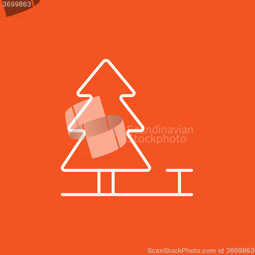 Image of Landscape line icon.