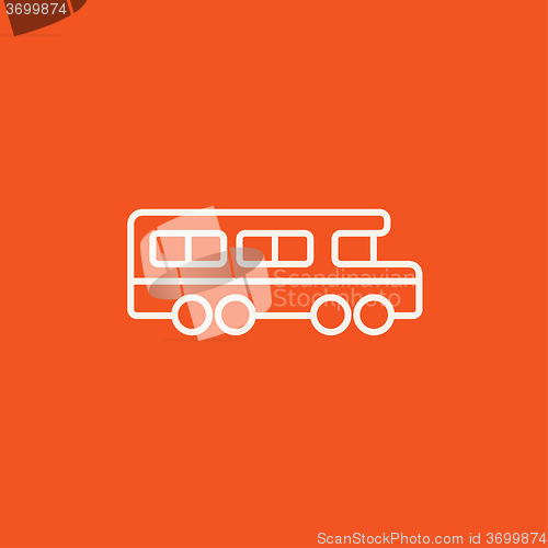 Image of School bus line icon.