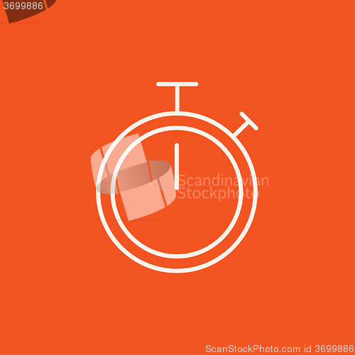 Image of Stopwatch line icon.