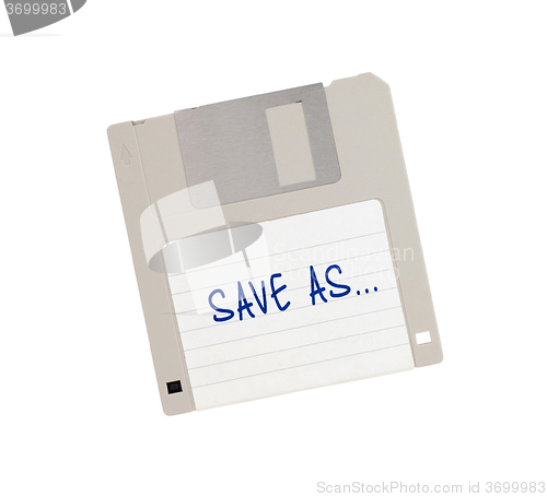Image of Floppy Disk - Tachnology from the past, isolated on white