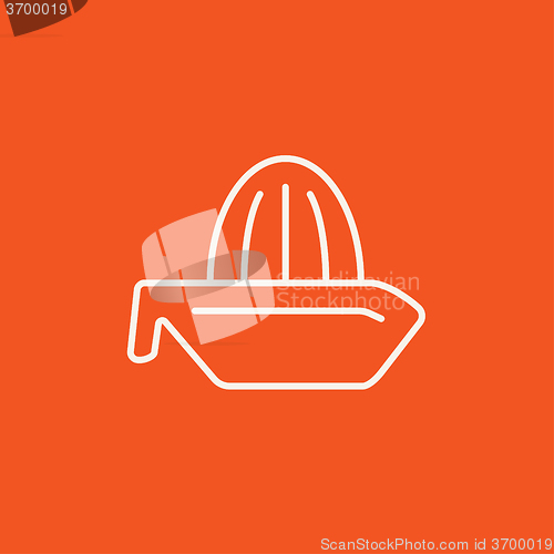 Image of Lemon squeezer line icon.