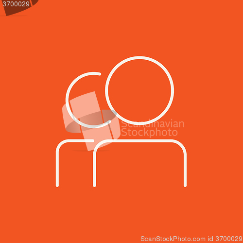 Image of People line icon.