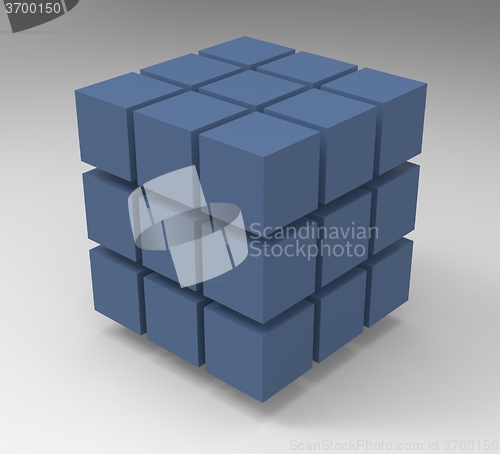 Image of Built Blocks Structure Showing Fabrication