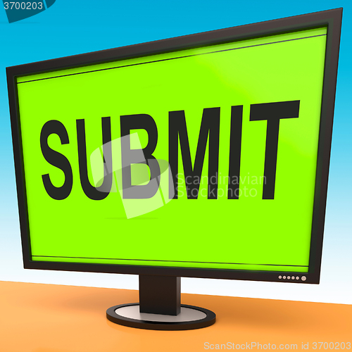 Image of Submit Monitor Shows Submitting Submission Or Application