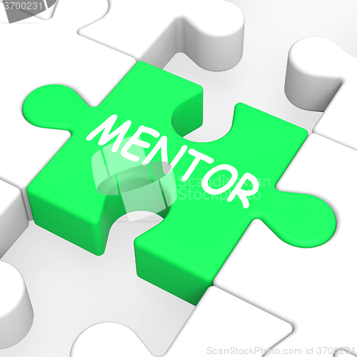 Image of Mentor Puzzle Shows Mentoring Mentorship And Mentors