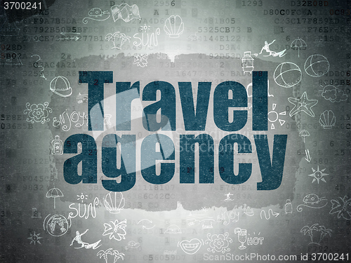 Image of Tourism concept: Travel Agency on Digital Paper background